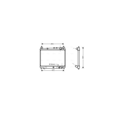 AVA DEUTSCHLAND GMBH Radiateur refroidissement du moteur TO2258 Ava Quality Cooling
