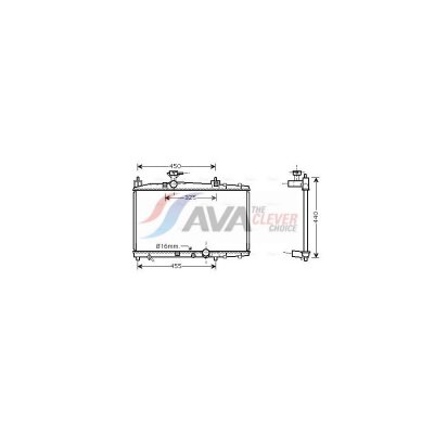 AVA DEUTSCHLAND GMBH Radiateur refroidissement du moteur TO2317 Ava Quality Cooling