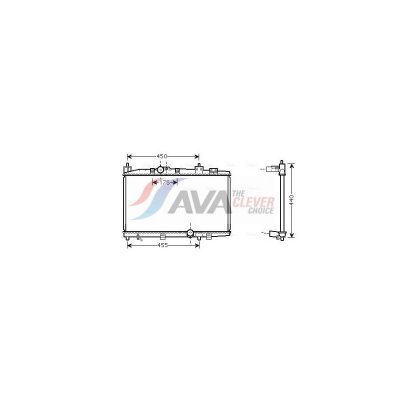 AVA DEUTSCHLAND GMBH Radiateur refroidissement du moteur TO2318 Ava Quality Cooling
