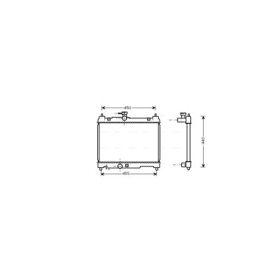 AVA DEUTSCHLAND GMBH Radiateur refroidissement du moteur TOA2251 Ava Quality Cooling