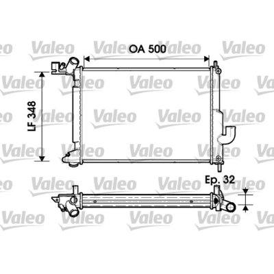 VALEO Radiateur, refroidissement du moteur  732349