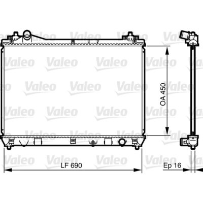 VALEO Radiateur, refroidissement du moteur  735433