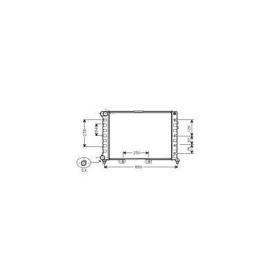 VAN WEZEL Radiateur refroidissement moteur  01002029 - R&eacute;f. 01002029