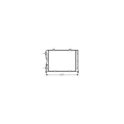 VAN WEZEL Radiateur Refroidissement Moteur  01002056