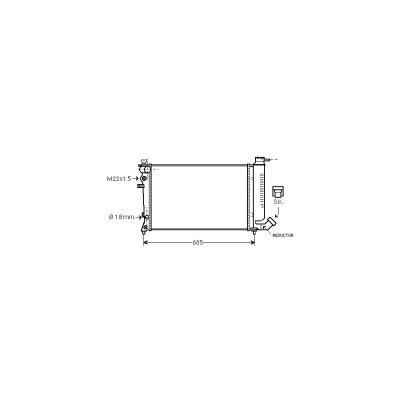 INTERNATIONAL RADIATORS PLUS Radiateur Refroidissement Moteur Van Wezel 09002136