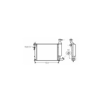 INTERNATIONAL RADIATORS PLUS Radiateur Refroidissement Moteur Van Wezel 09002149