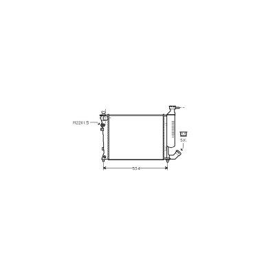 VAN WEZEL Radiateur Refroidissement Moteur  09002154