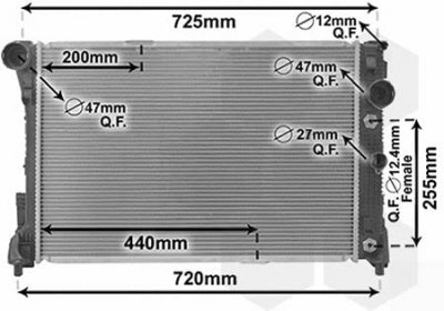 VAN WEZEL Radiateur Refroidissement Moteur  30002546