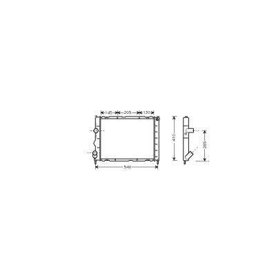 VAN WEZEL Radiateur refroidissement moteur  43002267 - R&eacute;f. 43002267