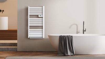 CARRERA Radiateur s&egrave;che-serviette &agrave; lames plates + soufflerie 1500W