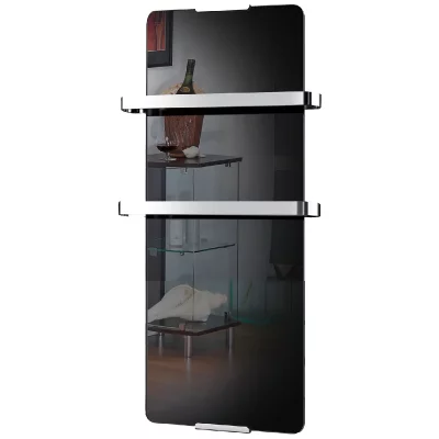 CHEMIN ARTE Radiateur S&egrave;che Serviette Noir 600w