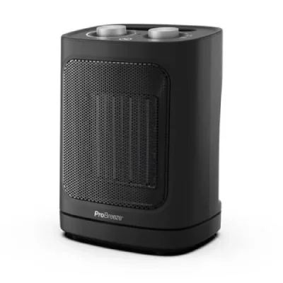PRO BREEZE Radiateur Soufflant en c&eacute;ramique 1800W  avec oscillation automatique - Noir
