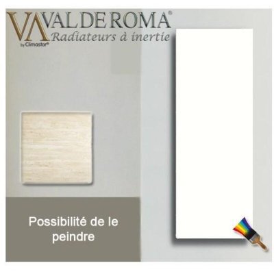 THERMOR Radiateur Touch Silicium - Vertical - 800W - Blanc Cachemire