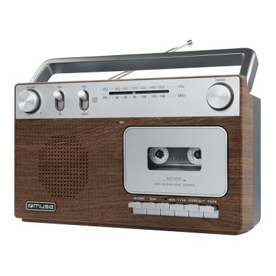 MUSE Radio cassette portable  M-152 WS FM avec enregistreur Marron
