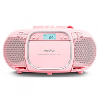MEDION Radio CD -  - FM - 2x22W RMS - Rose 