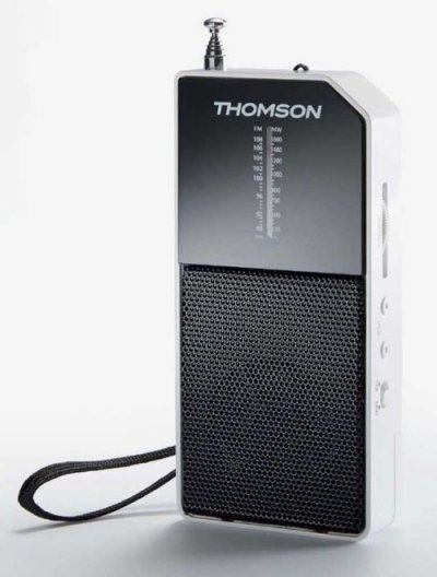 THOMSON Radio de poche AM / FM  grise