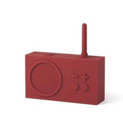 LEXON Radio FM et Enceinte Bluetooth  Tykho 3 Rouge fonc&eacute; 