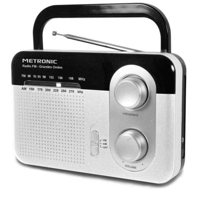 METRONIC Radio FM grandes ondes  477220 Grise 