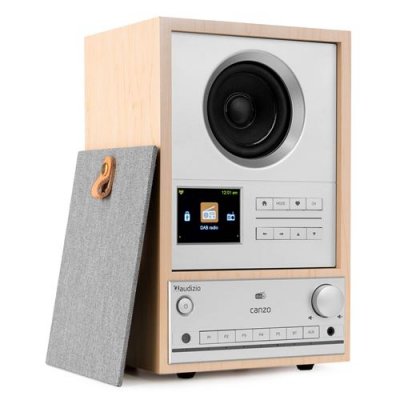 AUDIZIO Radio Internet  Canzo avec tuner DAB+/FM, bois clair - Lecteur simple CD/DVD et MP3