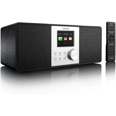 LENCO Radio Internet Wifi, DAB+, Connexion USB et AUX, T&eacute;l&eacute;commande, Ecran TFT,, DIR200, , Noir 