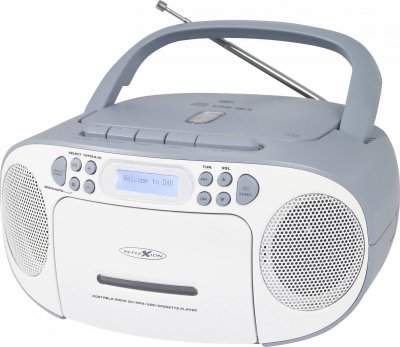 REFLEXION Radio-lecteur CD DAB+, FM, DAB AUX, CD, DAB+, Cassette, FM, USB blanc, bleu
