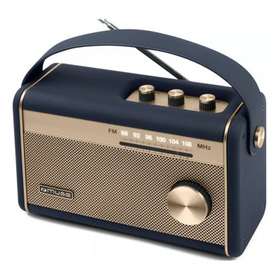 MUSE Radio  Bluetooth Portable  M-098 NB Noir et Or