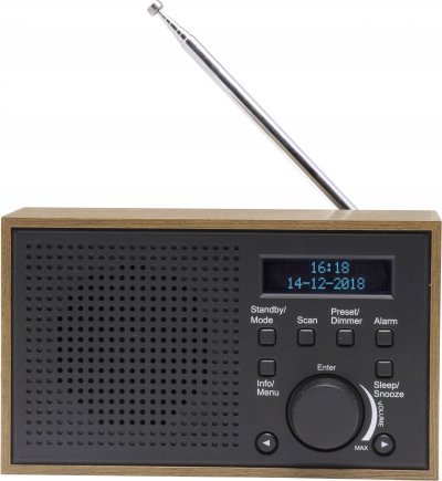 DENVER Radio num&eacute;rique Dab+ et FM  DAB-46 Gris fonc&eacute;