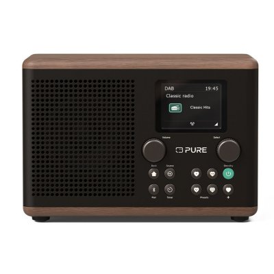 PURE Radio num&eacute;rique -  - Classic H4 - Caf&eacute; Noir/Noyer