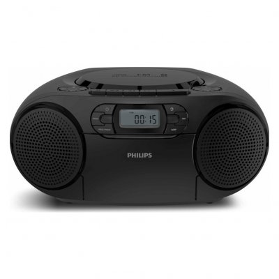 PHILIPS Radio  TAZ2200 avec lecteur CD multisource FM Noir
