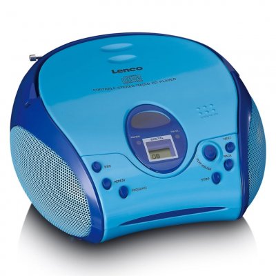 LENCO Radio portable avec lecteur CD  SCD-24BU kids Bleu