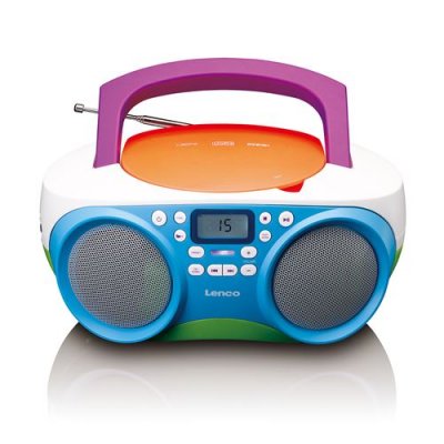 LENCO Radio portable FM avec Lecteur CD/USB SCD-41 Multicolore