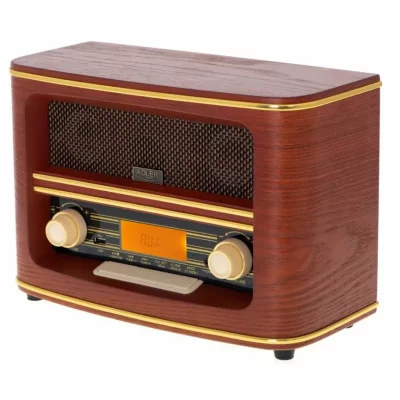 ADLER Radio r&eacute;tro fm usb avec bluetooth marron