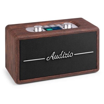 AUDIZIO Radio R&eacute;tro Portable  Tune60 DAB+ FM BT USB AUX - Noyer