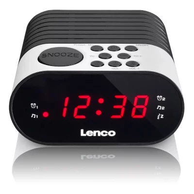 Radio r&eacute;veil CR-07 &eacute;cran LCD multi programmations blanc