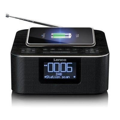 Radio-r&eacute;veil DAB+/ FM avec fonction Bluetooth&reg; et chargeur sans fil CR-650BK Noir