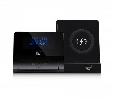 DUAL Radio R&eacute;veil num&eacute;rique FM / DAB+ avec charge QI DL-DAB3-001 DL-DAB3-001