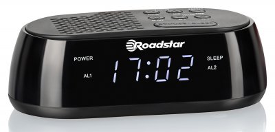 Radio-R&eacute;veil Num&eacute;rique FM, Port USB &agrave; Chargement Rapide, 2 Alarmes, Ecran LCD,, CLR-2477, , Noir
