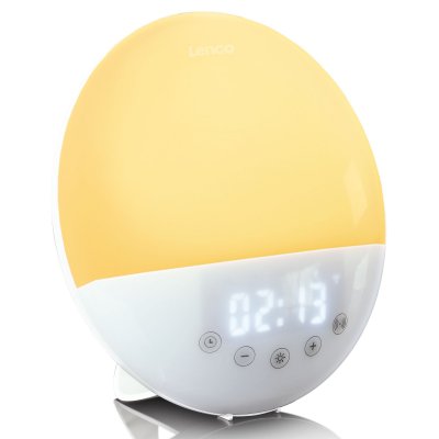 LENCO Radio-r&eacute;veil SMART avec r&eacute;veil simulateur d'aube - multi-couleurs