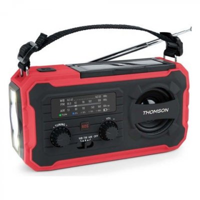 UNISEX Radio solaire d&rsquo;urgence RT280 grise THOMSON