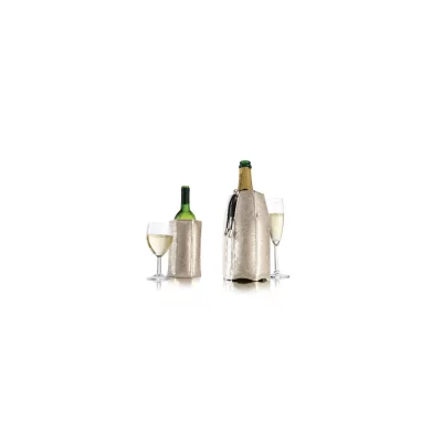 VACUVIN Rafra&icirc;chisseur &agrave; bouteille Rapid Ice Coolers, d&eacute;cor dor&eacute;, 2 pi&egrave;ces