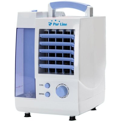 PURLINE Rafraichisseur d'air par &eacute;vaporation &agrave; d&eacute;bit &eacute;lev&eacute; 3 vitesses - Blanc