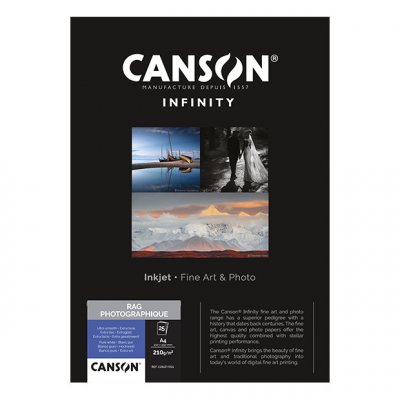 CANSON Rag photographique 210g/m&sup2; A4 25 feuilles - 206211026