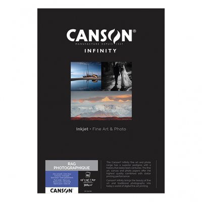 CANSON Rag photographique 310g/m&sup2; A3+ 25 feuilles - 206211048
