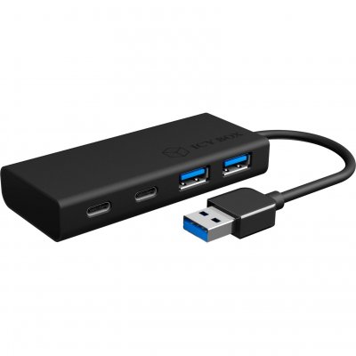 ICY BOX Raidsonic Ib-hub1426-u3 4 Port Usb Hub Noir