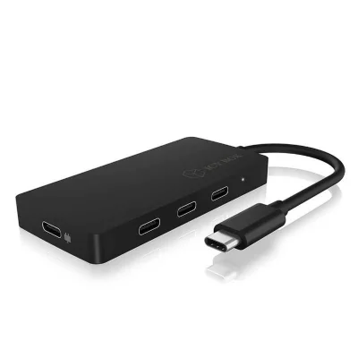 ICY BOX Raidsonic Icy Boy Ib-hub1429-cpd 4 Port Usb C Hub Noir