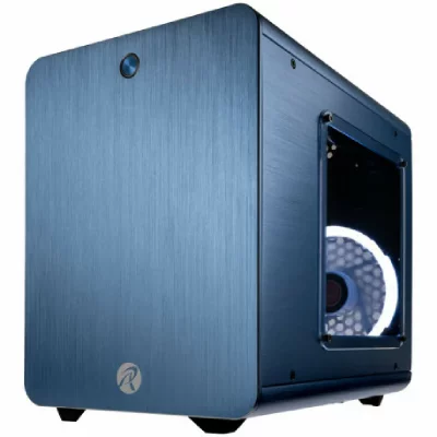 RAIJINTEK  Etui  METIS PLUS Mini ITX - Fen&ecirc;tre bleue