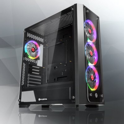 RAIJINTEK  ponos tg4 geh&auml;use - schwarz 0R20B00198