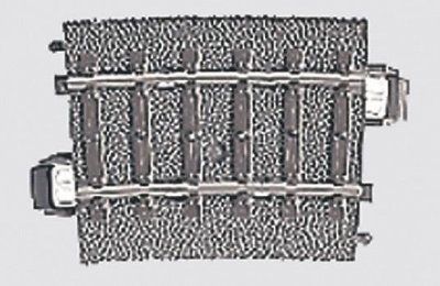 MARKLIN Rail Courbe H0 Rayon:360 Mm 7.5 &deg; M&auml;rklin 24107 6 Pc(S)-M&auml;rklin