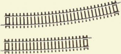 ROCO Rail courbe (H0) Voieline (sans ballast)  42428 15 &deg; 888 mm 1