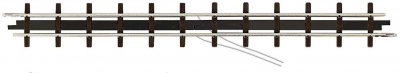 BUSCH Rail de raccordement, droit (H0f) Voie ferr&eacute;e de campagne 133.2 mm 12306
